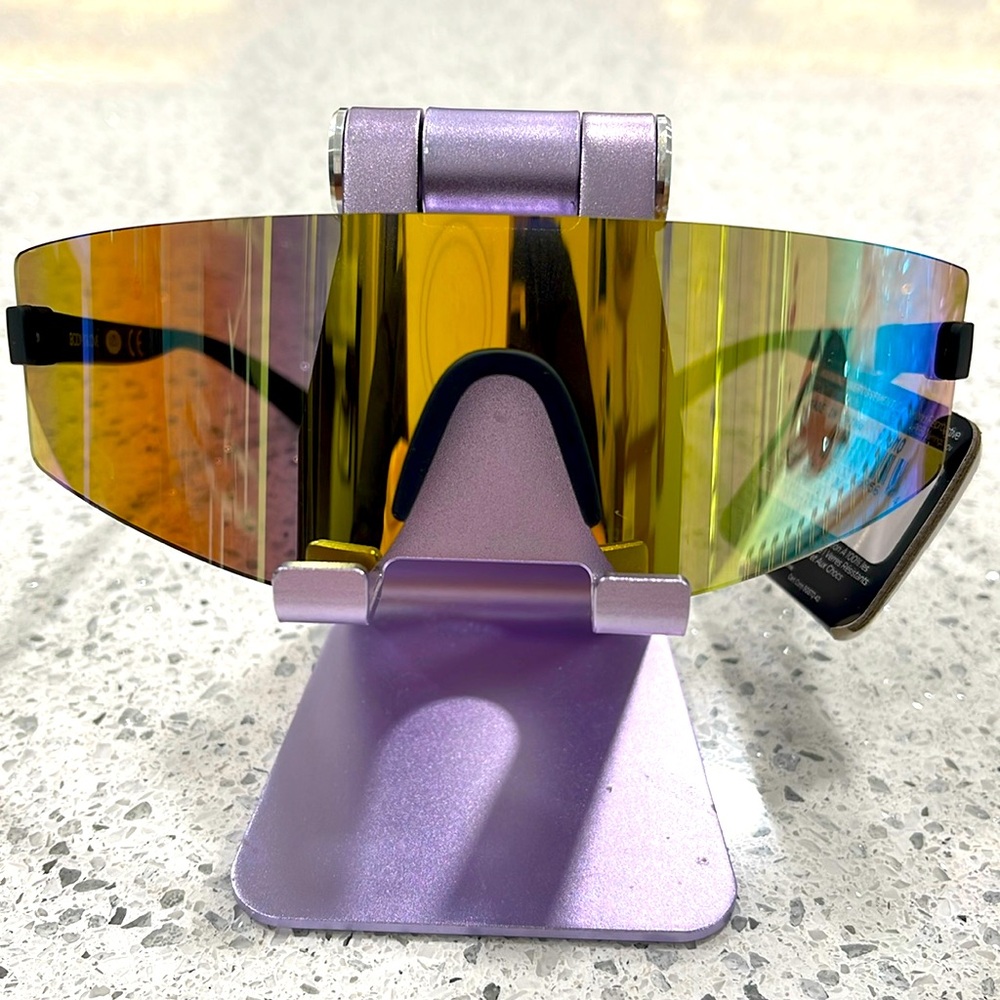 NWT BODY GLOVE SPORT MENS WOMENS SUNGLASSES RIMLESS BLACK RAINBOW LENSES LIGHT